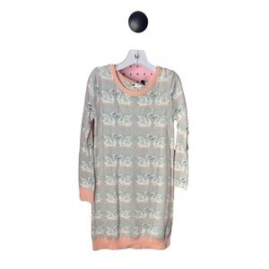 PL Kids Swan Sweater Dress. Gray & Pink. NWT. Size 6X. Planet Kids
